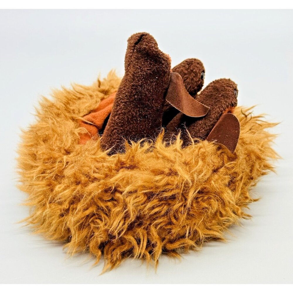 Folkmanis Baby Robin Birds in Nest Hand Puppet Plush Stuffed Animal Toy‎ Vintage - Picture 3 of 8